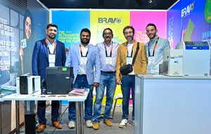 Visitors interacting with Bravo Global experts at Intersec 2025